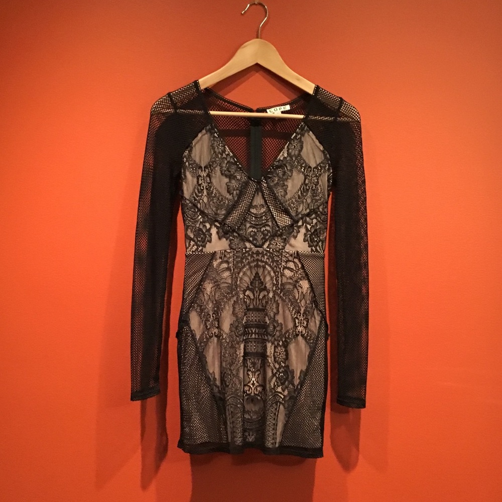 Urban Outfitters Lace Bodycon Dress, XS